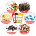 thumbnail image 5 of 150 Piece Resealable Mylar Bags with Clear Window, Heat Sealable Odor Resistant Bags, 5 Sizes, for Cookies Candy Coffee Beans Nut Soap Samples Blue, 5 of 5