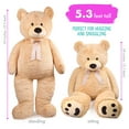 thumbnail image 5 of LotFancy Giant Teddy Bear Stuffed Animal, Gift for Girls Girlfriend Wife, 5.3 Feet, 5 of 7
