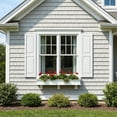 thumbnail image 3 of YYAo Plantation Shutters with Premium Board and Batten, Shutter with Squared Design and Easy Mount for Farmhouse, Home Office, Living Room, Bedroom, White(14"*51"), 3 of 7