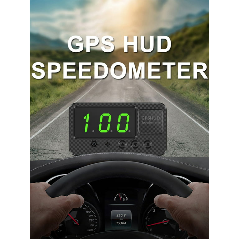 Fyeme Car Head Up Display Universal HUD GPS Speedometer Non-Slip Digital  Speed Display with Over Speed Alarm Windshield Screen Projector Plug & Play  for All Vehicle Car Lorry Truck 