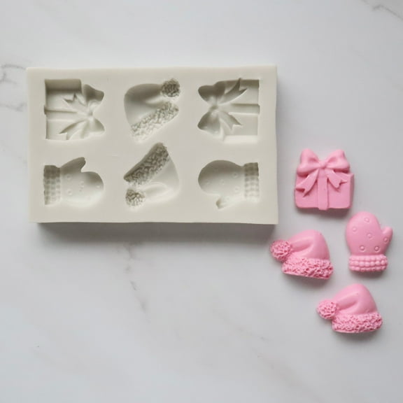 CHRISTMAS DECOR MOLD (SANTA HAT, PRESENT, MITTEN)