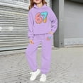 thumbnail image 6 of Boys Sweatsuit Cartoon Six Seven Print Hoodies Jogger Pants Casual Warm Hop Pullover Playful Girls 2 Piece Outfits 8-9 Y, 6 of 7