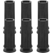 IDEANATEGRATE Tree Topper Pick Holder Plastic Xmas Tree Bases Black 6Pcs 1.8In