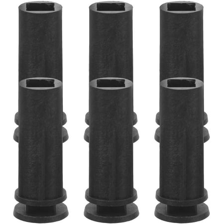 IDEANATEGRATE Tree Topper Pick Holder Plastic Xmas Tree Bases Black 6Pcs 1.8In