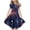 Black-B, variant on Virmaxy 6-15Y Multicolor Print 4th of July Tiered Dress Ruffled Flutter Patriotic Crew Neck Casual Dress for Summer Daily and Party Wear