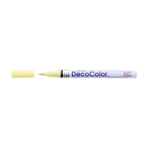 Uchida DecoColor Paint Marker, Extra-Fine, Cream Yellow