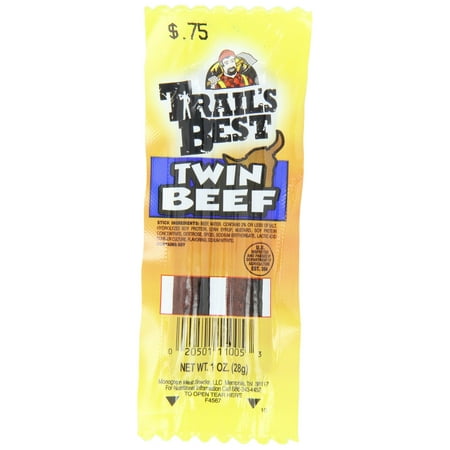 Trail's Best Twin Sticks, Beef, 1-Ounce (Pack of