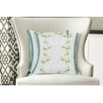 thumbnail image 4 of Ambesonne Floral Throw Pillow Cover 2 Pack, Spring Flowers on Curls, 18", Teal Marigold, 4 of 6