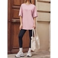 thumbnail image 5 of Womens T Shirts Summer Crewneck Short Sleeve Loose Fit Basic Tee Tops Workout Clothes, 5 of 5
