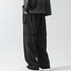 thumbnail image 4 of Pantalones de trabajo para hombre, de cintura elástica, con múltiples bolsillos y cordón, rectos, de tubo y cintura media, de licra, 4 of 4