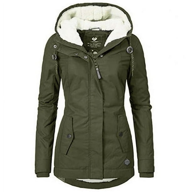 Abrigo de algodón europeo y americano de otoño e invierno, forro de lana, abrigo de algodón de talla grande, abrigo de lana de cordero, abrigo de algodón para mujer