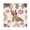 Floral-bunny Illustration, variant on Iauyy Satin Napkins Set of 1- Floral-bunny Illustration DIY Printing Decoration Cloth Napkin- Easy Care for Home/Party