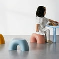 thumbnail image 4 of Stool Rainbow Shape Footstool Kids Step Stool Seat for Living Room Indoor Furniture Children'S Stool Toy Red, 4 of 6