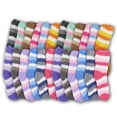 thumbnail image 2 of Chaussettes Décontractées pour Enfants en Coton à Rayures Floues et Moelleuses, 2 of 4