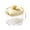 Beige, variant on Easy Release Freezer Cube Tray with Lid and Bin, Press Type Ice Tray for Freezer Storage, Food Grade Plastic, Space-Saving Stackable Kitchen Tool