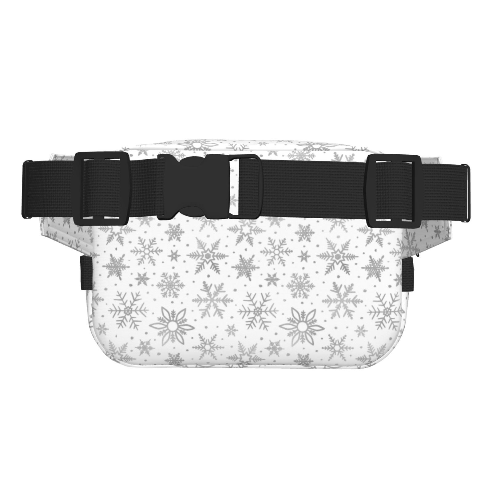 Hirioo Snowflake Minimalist for Double Layer Waist Bag Adjustable Fanny Pack For Travel Running Hiking
