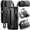 Black, variant on for Samsung Galaxy A17 5G Wallet Case with 10 Card Slots Zipper Pocket,PU Leather Magnetic Flip Folio Wristlet Shoulder Strap 3-in-1 Crossbody Phone Case Wallet for Women Men,Hotpink