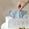 thumbnail image 6 of Disposable Kitchen Cleaning Cloth Microfiber Lazy Cleaning Dish Cloth Wholesale Dish Towel Pull-Out Rag Blue - Reusable Microfiber Cleaning and Drying Wipes with Dispenser Box Pack of 20, 6 of 9