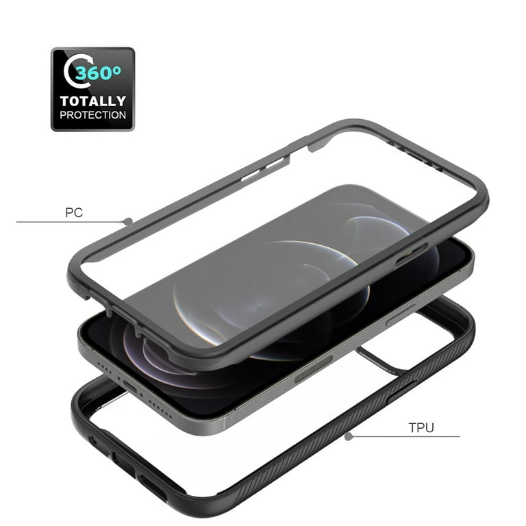 iPhone 12 Pro Max Case with Built in Screen Protector,Dteck iPhone 12 Pro Max Case with Built in Screen Protector,Dteck