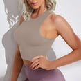 thumbnail image 3 of AherBiu Workout Tops for Women Cropped Ribbed Sports Bra Tank Top Sleeveless Athletic Cami Shirt, 3 of 7