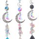 thumbnail image 2 of Cartel Colgante Crystal Diamond Wind Chimes Metal Hexagon Star Moon Adornos Decoración (5pcs) Wdftyju Libre de BPA, 2 of 3