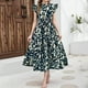 thumbnail image 1 of WILLBEST Vestidos Primavera Verano 2025 Vestido Informal Holgado Con Cuello En V Y Estampado Plisado Para Mujer, 1 of 3