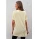 thumbnail image 1 of ABPHQTO Camiseta extragrande informal de color albaricoque para mujer con bolsillos, 1 of 5