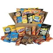 Sweet & Salty Snacks Variety Box, Mix of Cookies, Crackers, Chips & Nuts, 50 Count