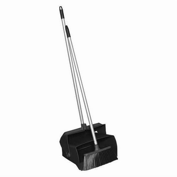 Remco Lobby Dust Pan and Broom Set,Black 62509