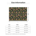 thumbnail image 5 of Honeii Funny Sloths In The Forest print throw blanket, crafted from cozy cotton flannel, offers versatile home decor as a bedding suitable for all seasons.-40"x30", 5 of 6