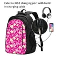 thumbnail image 2 of Daiia Vintage Flowers Pattern USB Charging Backpack for Men and Women, Anti-Theft Backpack,Travel Backpack,School Backpack,College Backpack,Laptop Backpack, 2 of 7