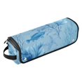 thumbnail image 2 of Hair Tool Organizer Bag with Heat Resistant Mat Removable Travel Storage Case for Hot Air Brushes Curling Irons Light Sky-blue Marine Life, 2 of 8