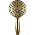 thumbnail image 3 of Couradric Handheld Shower Head, 6" Chrome Face 6 Spray Setting Shower Head with High Pressure, Brass Swivel Ball Mount and Extra Long Flexible Stainless Steel Hose, 3 of 9