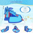 thumbnail image 4 of Veeboto Inflatable Water Slide with 480W Blower, Indoor and Outdoor Shark Design Bouncy House with Slide, Climbing Wall, Pool, Water Cannon, Water Park Suitable for Ages 3-8, 4 of 7