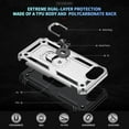thumbnail image 5 of MYKOMI Back Case Cover Compatible with iPhone 16E Case, Military Grade Drop Protection Cover 360 Shockproof Heavy Duty Hard Bumper Rugged Mobile Phone Cases with Kickstand Compatible with iPhone 16E, 5 of 7