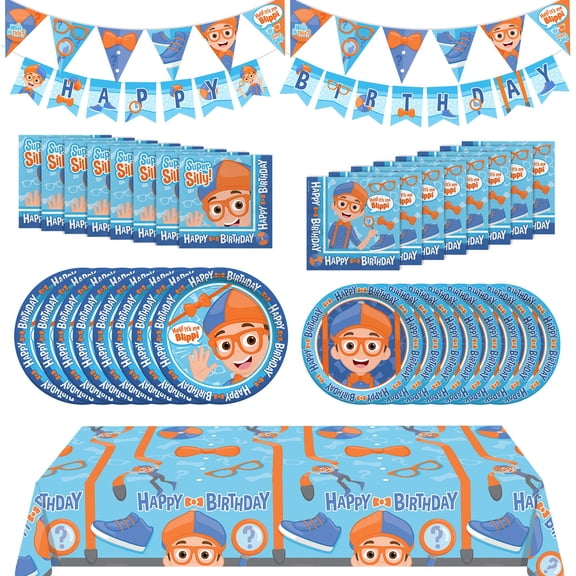 Blippi Party Supplies Complete Set for 16 Guests