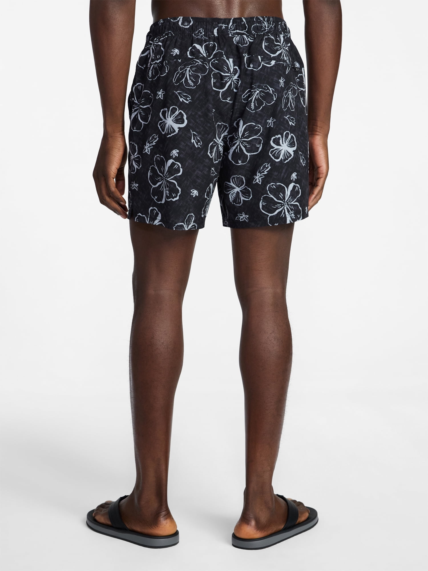 George Men's and Big Men's Performance Lined Swim Trunks, 5" Inseam, Sizes S-3XL
