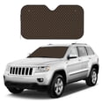 thumbnail image 4 of Bingfone Brown Moroccan Trellis Car Windshield Sunshade,Sun Foldable Sun Shield Sun Visor for Car - Medium, 4 of 8