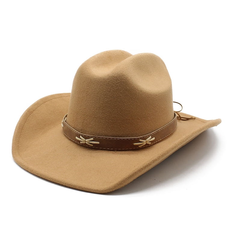 Western Cowboy Hat for Women Men Adjustable Wide Brim Sun  display picture 1