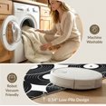 thumbnail image 5 of ODIKA 5'x7' Washable Area Rug Retro Cd Minimalist Groove Rings Shaped Music Disc Vinyl Record Playful for Small Living Room, Bedroom, Easy Care, Non-Shedding, Pet Friendly, 5 of 7