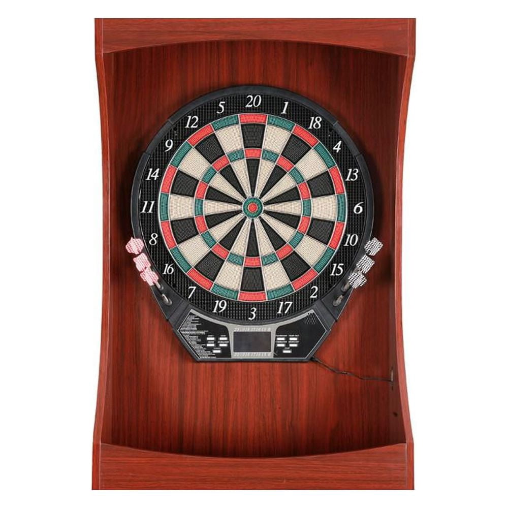 Carmelli BG1040 Outlaw Free Standing Dartboard & Cabinet Set, Cherry Finish
