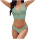 thumbnail image 2 of Acyse 2025 Womens Bikinis Clearance Fashion Juniors Solid Bikini Push-Up Brazilian Swimwear Beachwear Set Swimsuit, 2 of 4