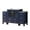 Navy Blue, variant on Volez 42 in W Navy Blue Single Bath Vanity with Side Cabinet, and White Ceramic Top