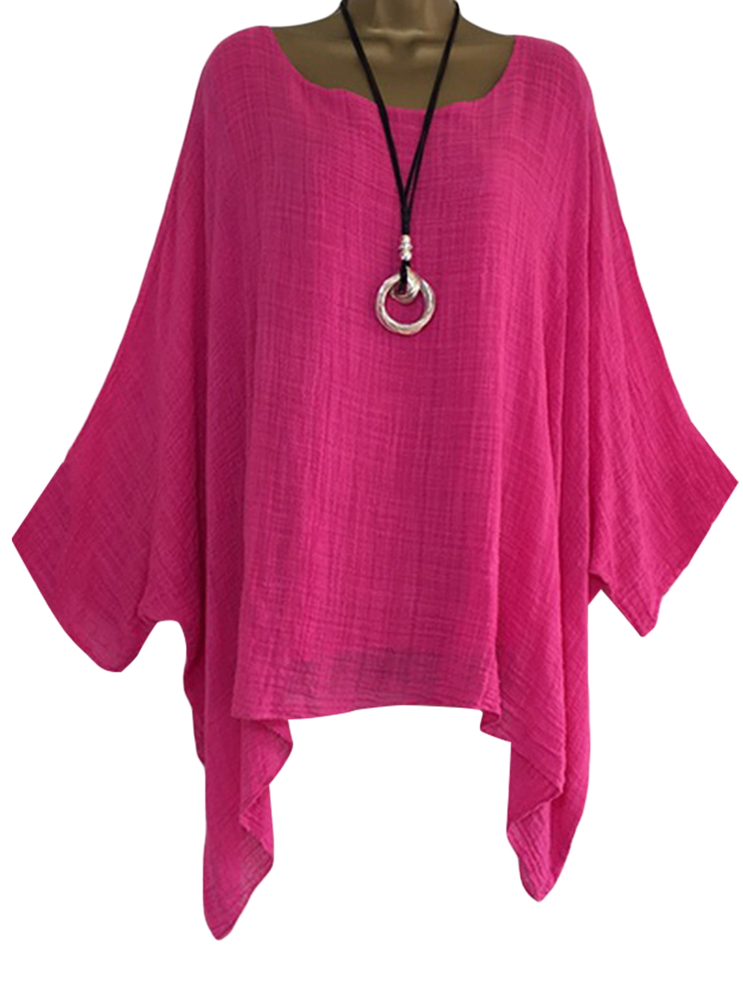 Fokiee Women Plus Size Baggy Bat Wing 