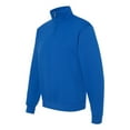 thumbnail image 3 of Adult NuBlendÂ® Quarter-Zip Cadet Collar Sweatshirt - ROYAL - L, 3 of 4