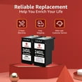 thumbnail image 2 of 245XL Ink Cartridges Replacement for Canon Ink 245 and 246 for MX490 MX492 MG2522 TS3100 TS3122 TS3300 TS3322 TS3320 TR4500 TR4520 TR4522 MG2500 Printer,2 Pack, 2 of 9
