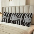 thumbnail image 6 of Disketp Bull Skull on the US Flag Print Body Pillow Cover - Super Soft 20x54 Body Pillow Case,Long Side Hidden Zipper, 6 of 8