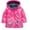 Hot Pink, variant on VerPetridure Girl Baby Kids Lightweight Waterproof Rain Jacket Hooded Coat Toddler Outdoor Floral Print Casual Outwear Raincoat Windbreaker Hoodies for Kids