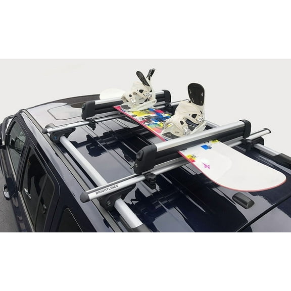 BrightLines Roof Rack Crossbars Ski Rack Combo Compatible with Subaru Crosstrek 2013-2022
