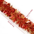 thumbnail image 6 of Ayieyill 33ft Tinsel Garland Hanging Christmas Tree Garland for Christmas Tree Decorations Indoor, Red and Gold, 6 of 8